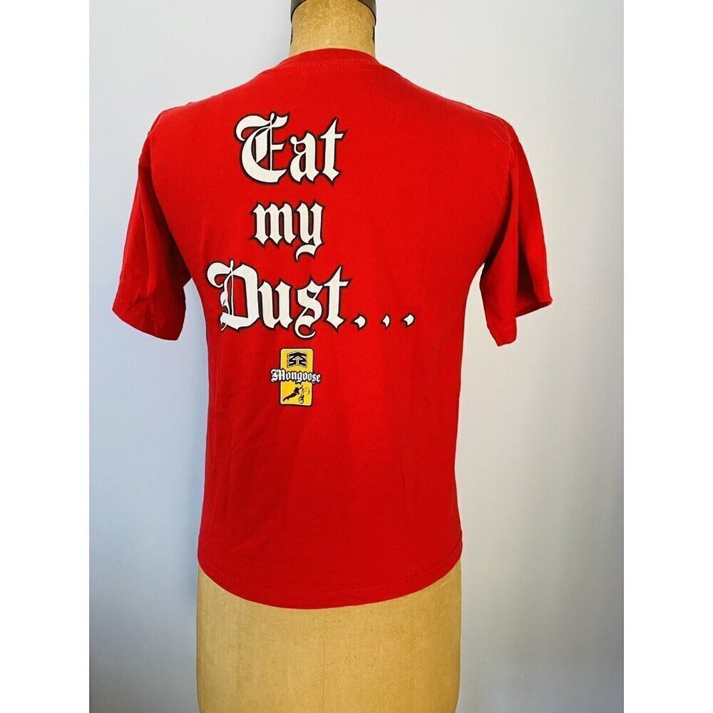 Vtg Mongoose BMX T-Shirt, Graphic Tee Bicycle, Mongoose Eat My Dust, Small